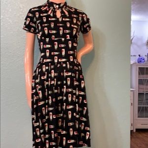 Floral print cotton dress